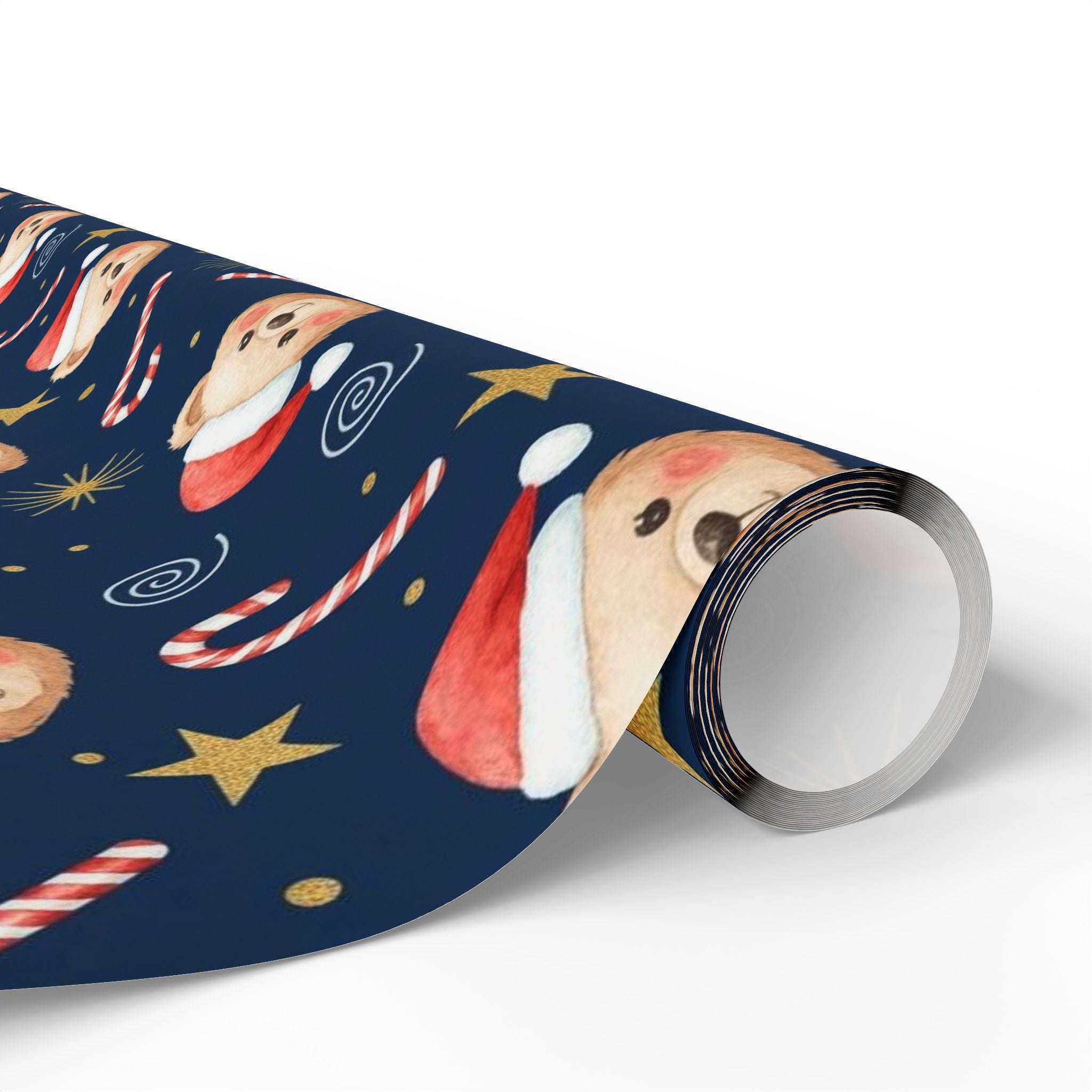 Teddy Bear Christmas Wrapping Paper | Cute Navy Blue Holiday Gift Wrap | Festive Bear Design | Cozy Winter Xmas Wrap | Classic Christmas