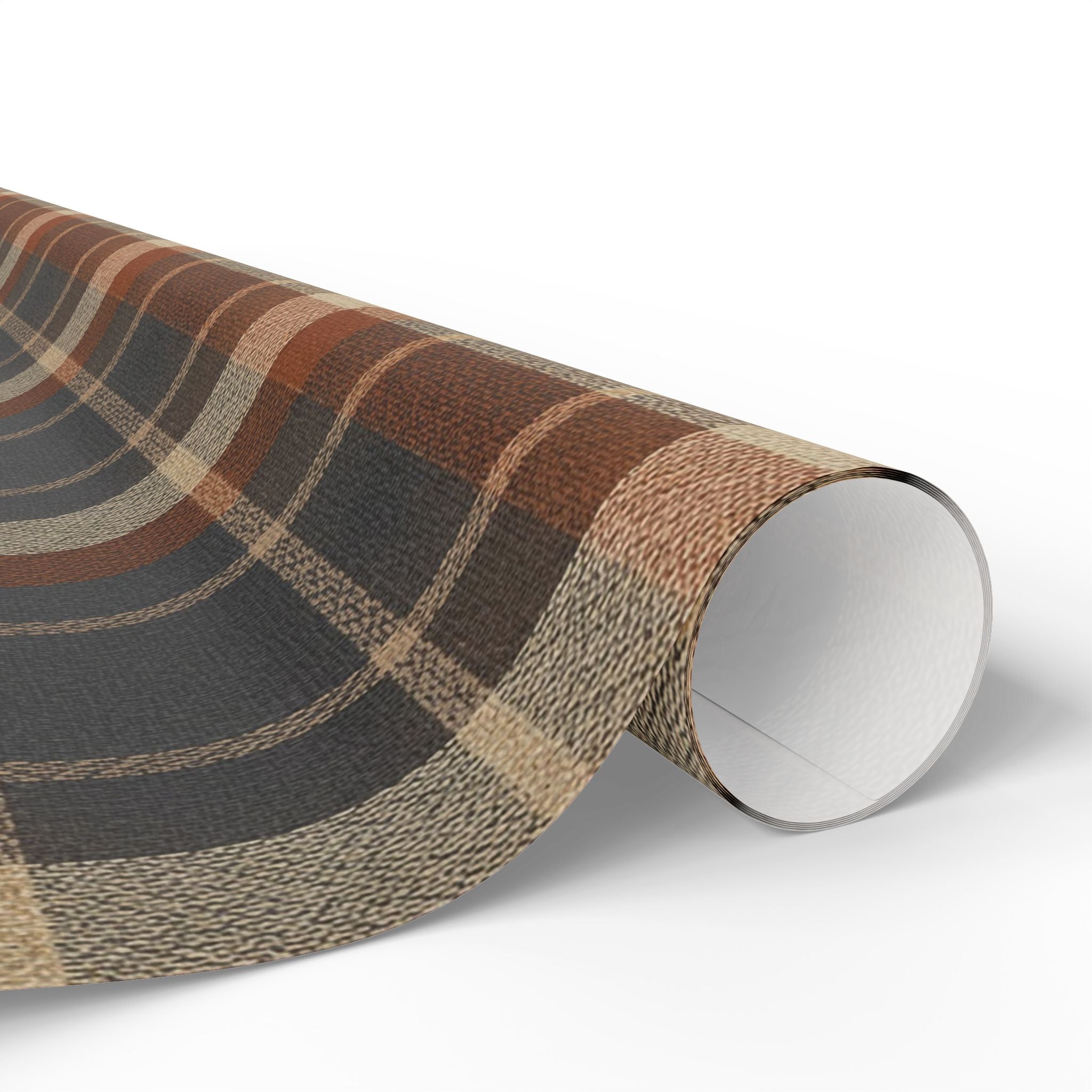 Brown Plaid Buffalo Check Wrapping Paper | Plaid Gift Wrap Roll
