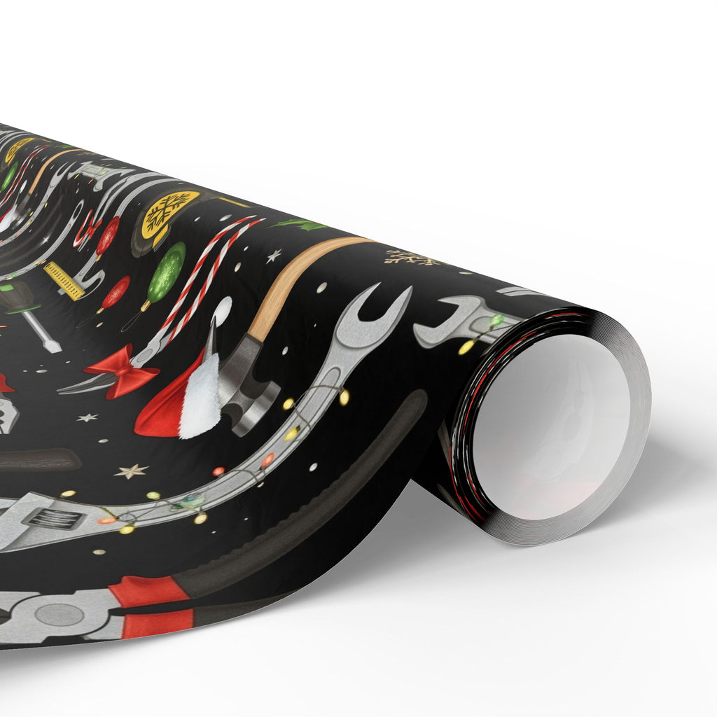 Men’s Tools Christmas Wrapping Paper – Funny Holiday Gift Wrap for Him | GiftWrapz