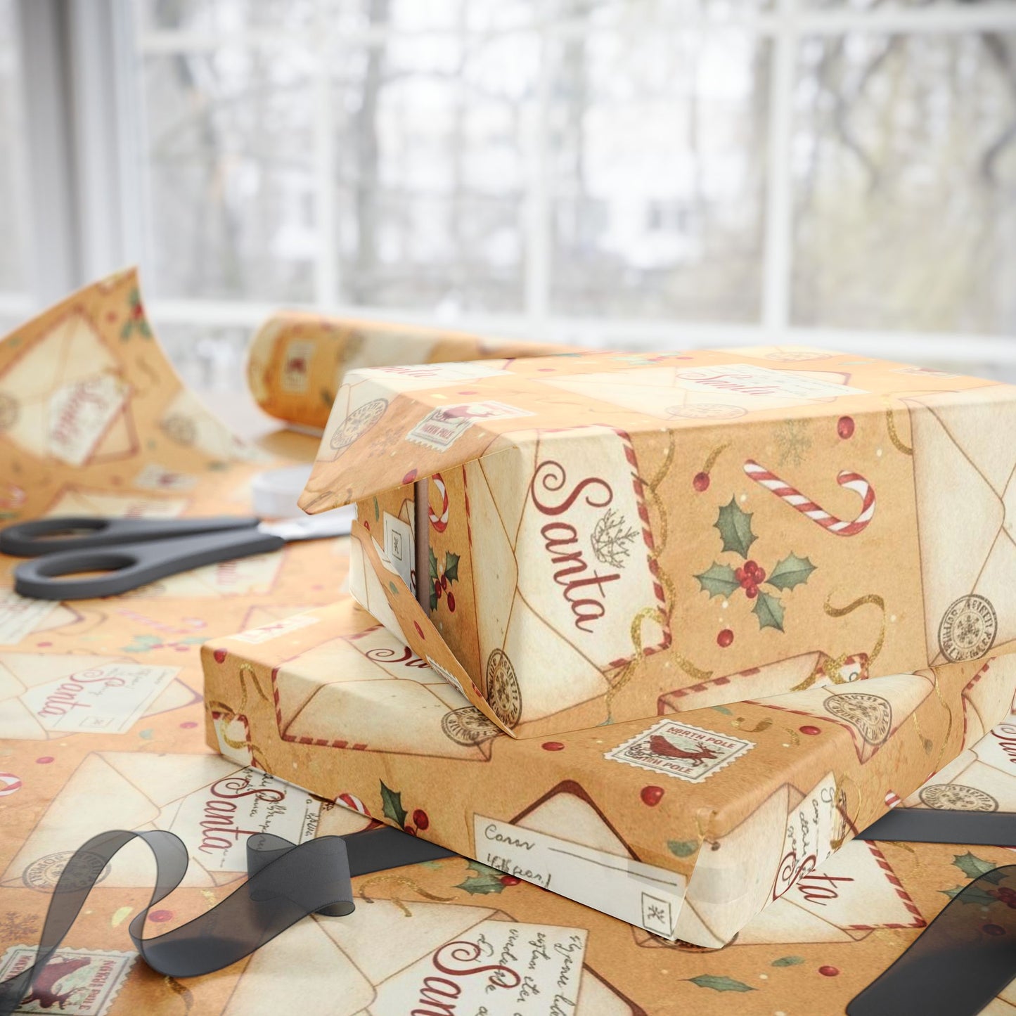 Santa Letter Wrapping Paper