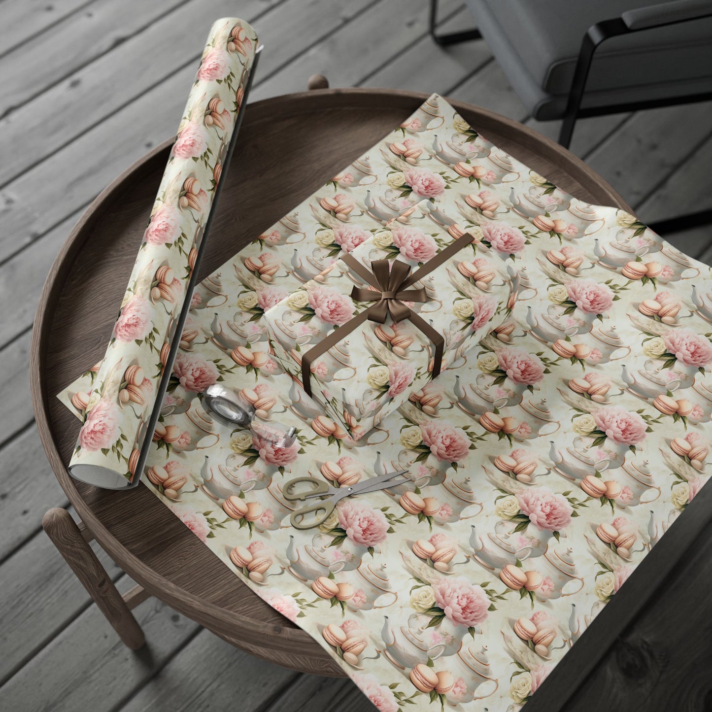 Vintage Teapot with Roses