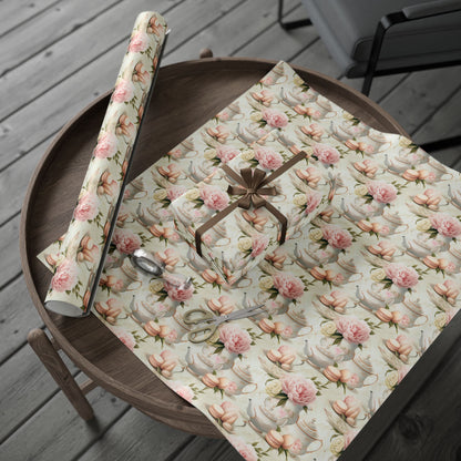 Vintage Teapot with Roses