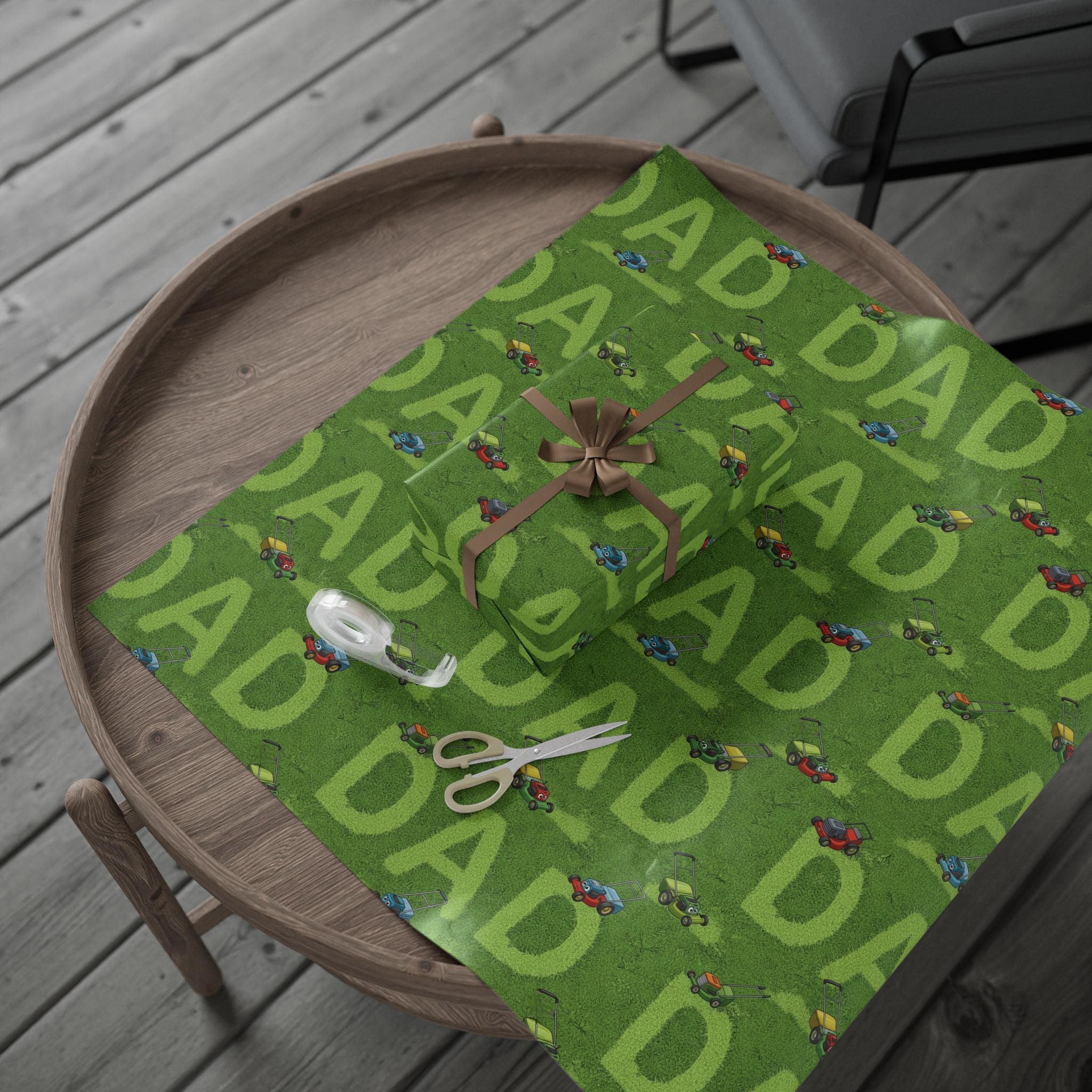 Fathers Day Mowing Wrapping Paper | Father's Day