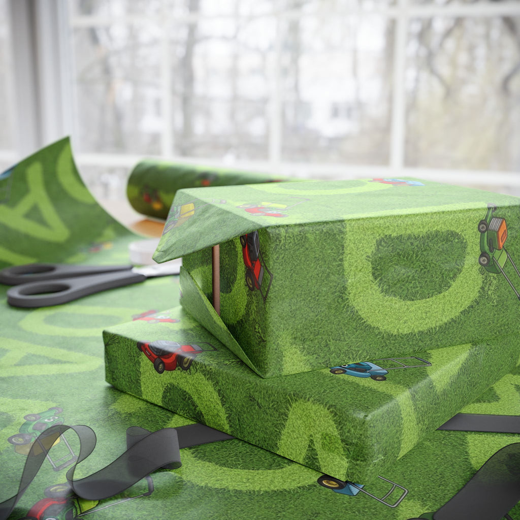 Fathers Day Mowing Wrapping Paper | Father's Day