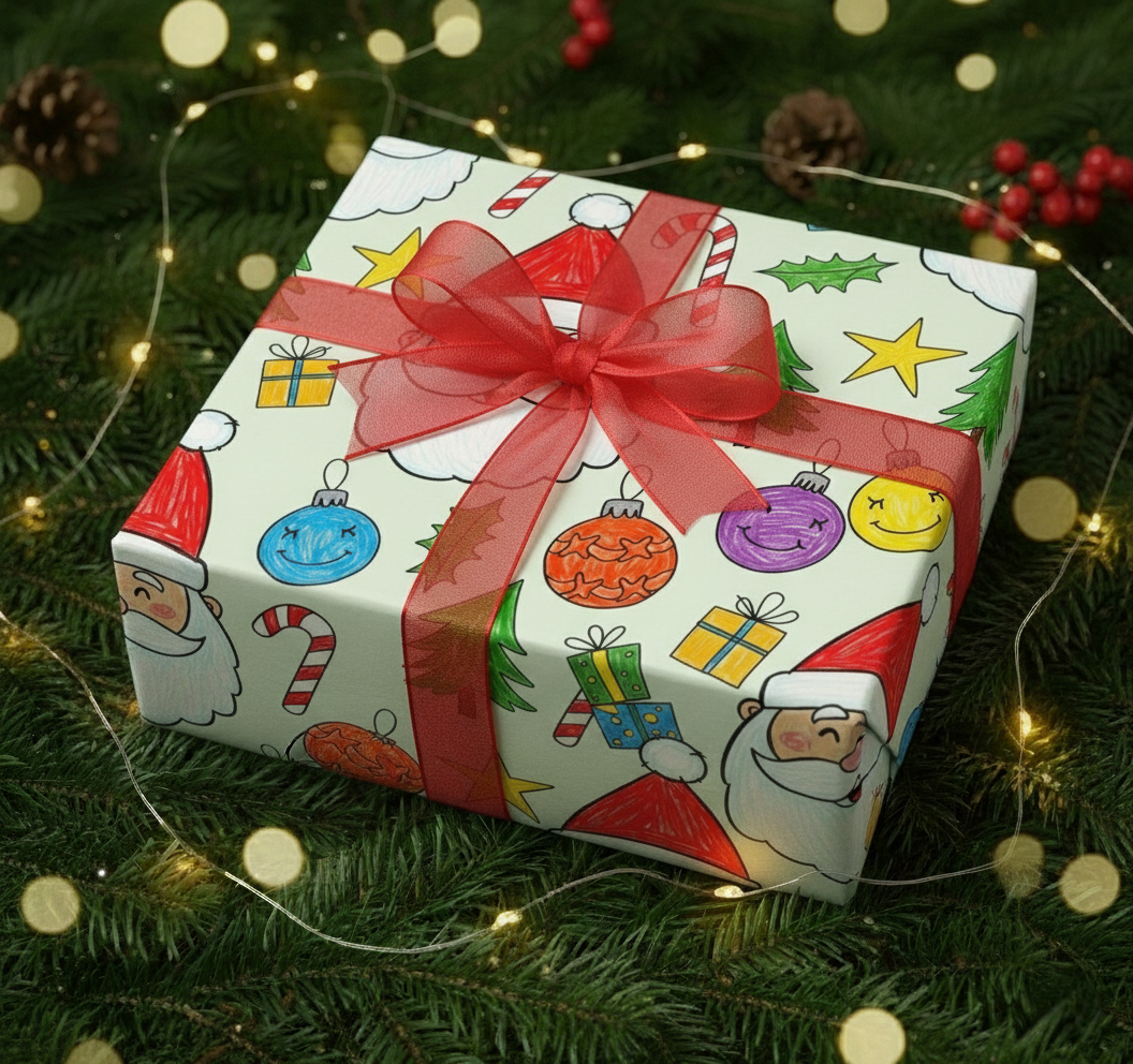 Kids Scribble Santa