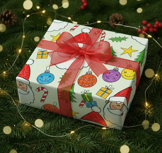 Kids Scribble Santa