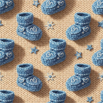Blue Baby Booties
