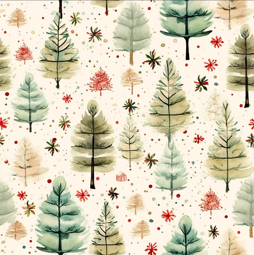 Christmas Tree Wrapping Paper, Festive Holiday Gift Wrap, Eco-Friendly Wrapping, Winter Wonderland Decor, Seasonal Celebration Supplies