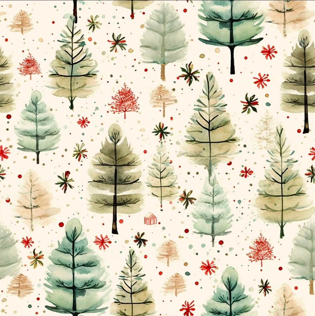 Christmas Tree Wrapping Paper, Festive Holiday Gift Wrap, Eco-Friendly Wrapping, Winter Wonderland Decor, Seasonal Celebration Supplies