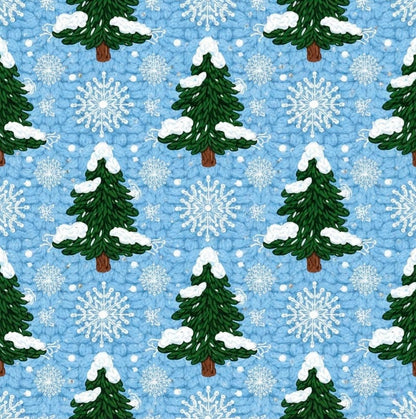 Knit Snow Wreath