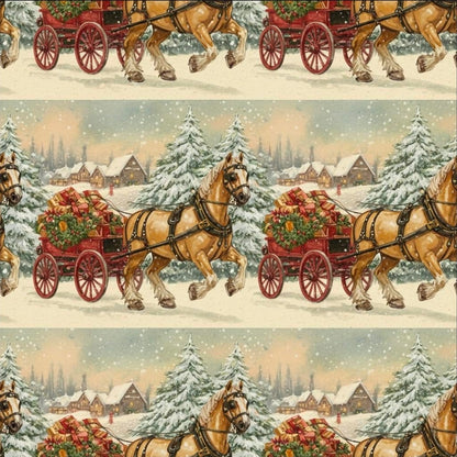 Country Christmas Horses