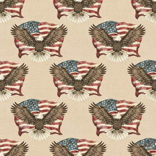 American Flag Eagle Wrapping Papers | Patriotic Bald Eagle Pattern