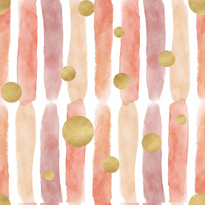 Pink Watercolor Stripes