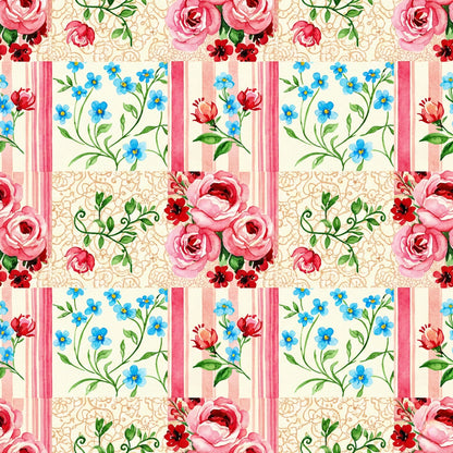 Vintage Quilt Floral