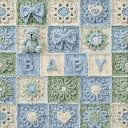 Baby Blue Patchwork