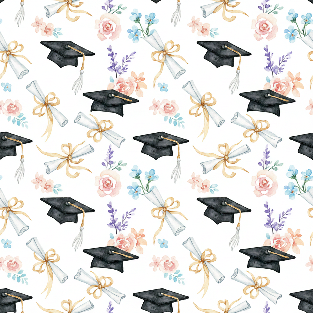 Floral Grad Cap