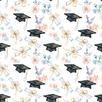 Floral Grad Cap