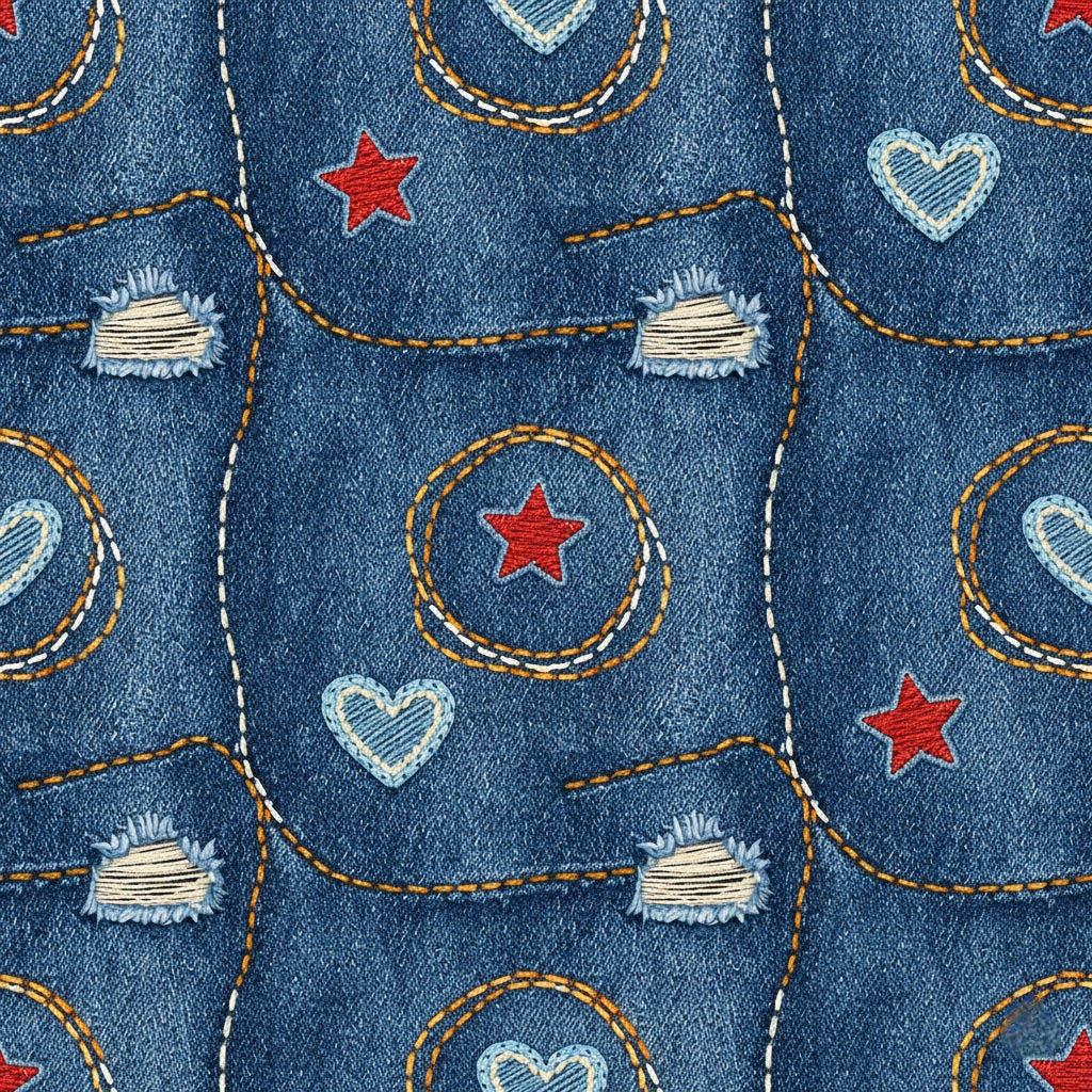 Denim Hearts