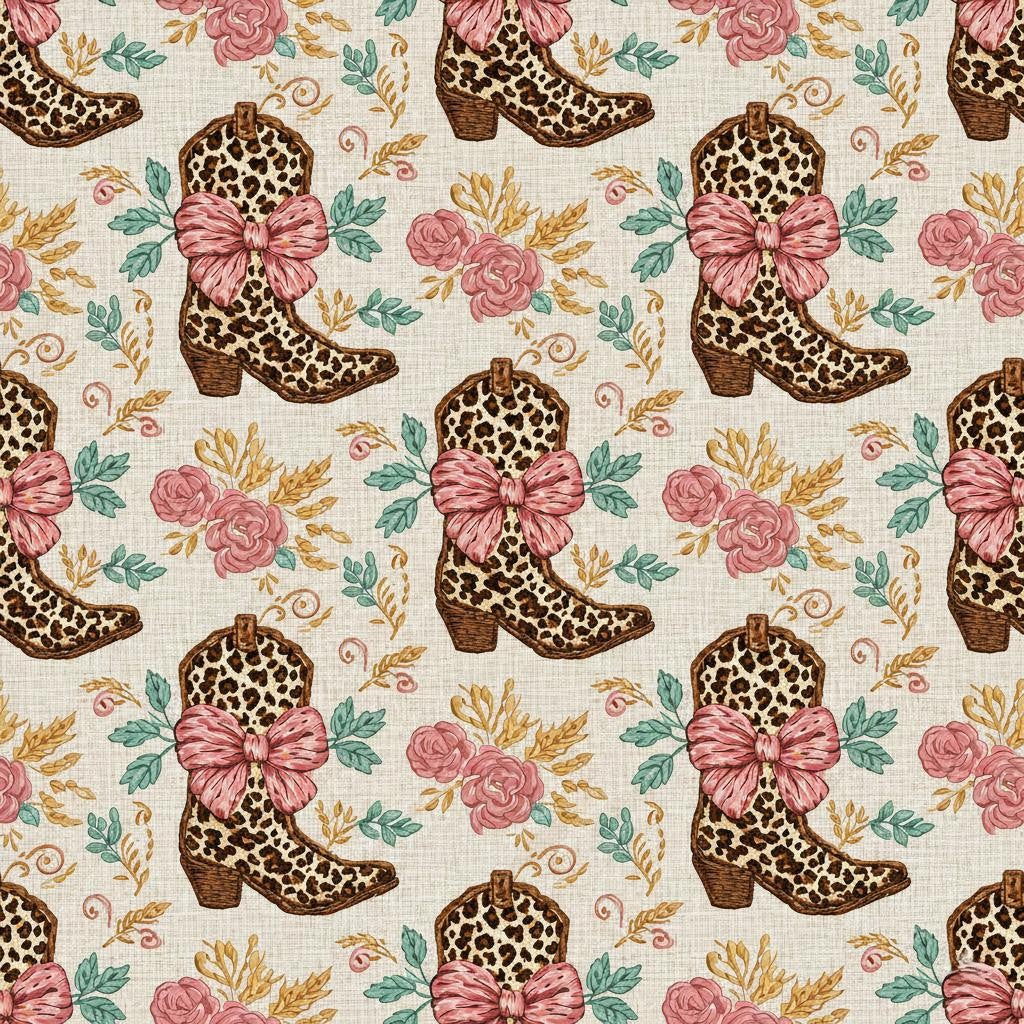 Floral Boots