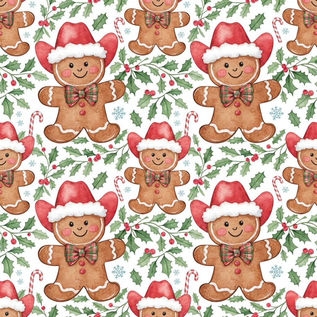 Gingerbread Cowboy Santa