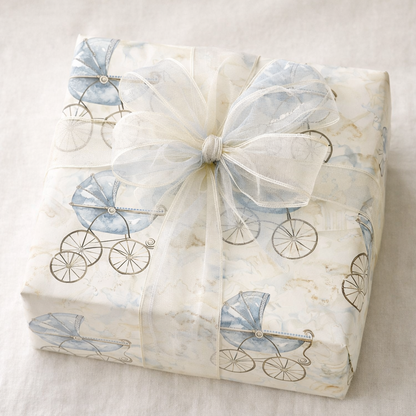 Vintage Blue Baby Carriage