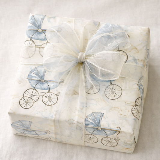 Vintage Blue Baby Carriage