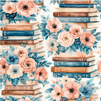 Watercolor Vintage Books