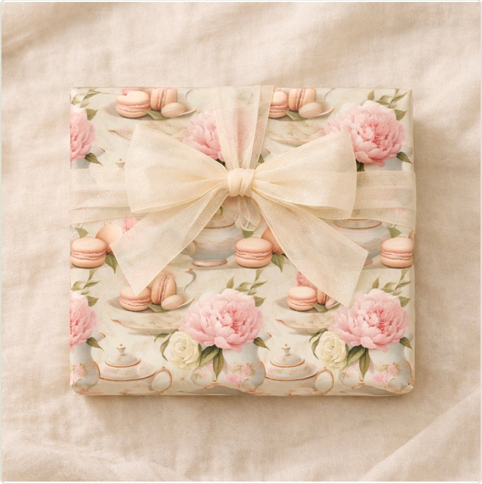 Vintage Teapot with Roses