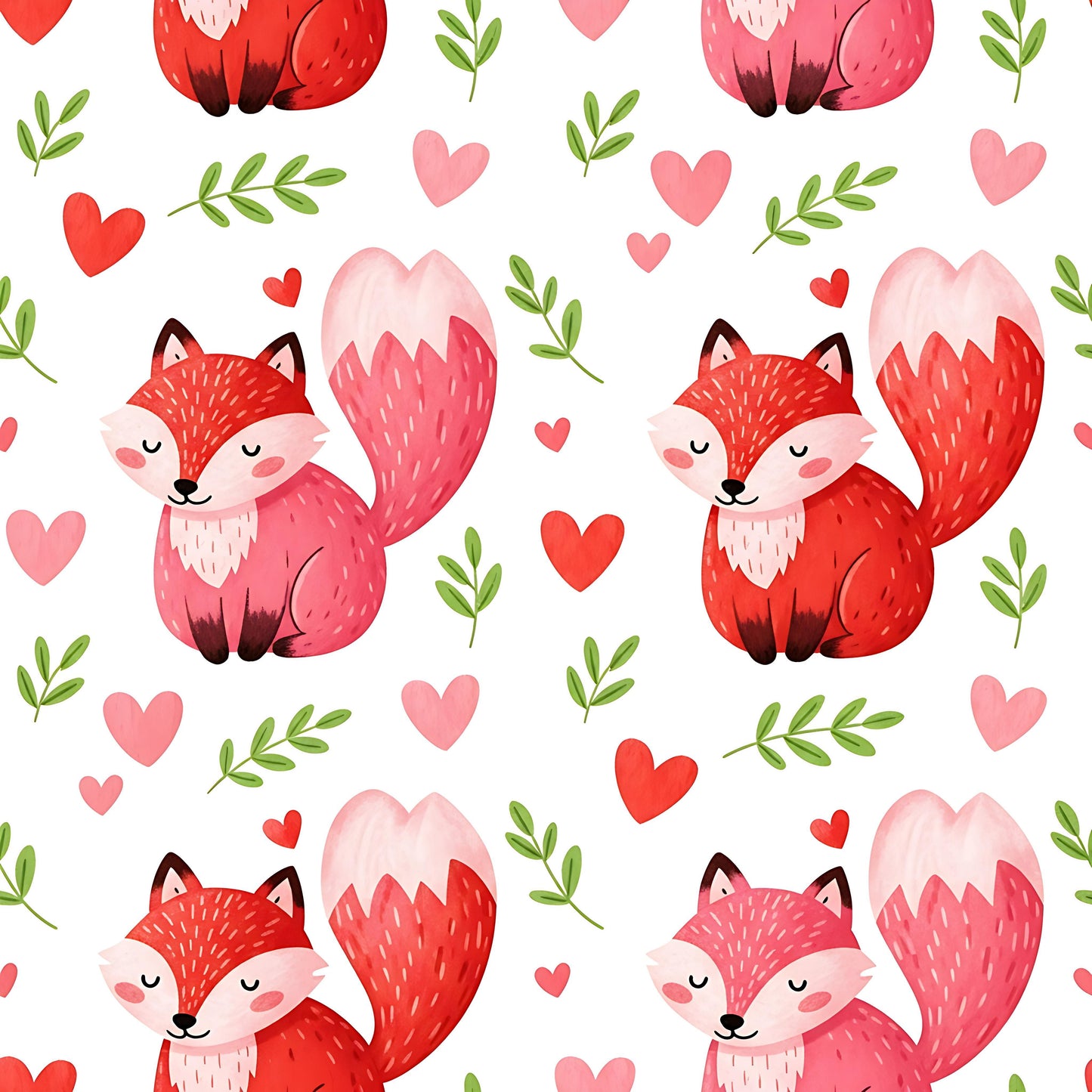 Fox and Hearts
