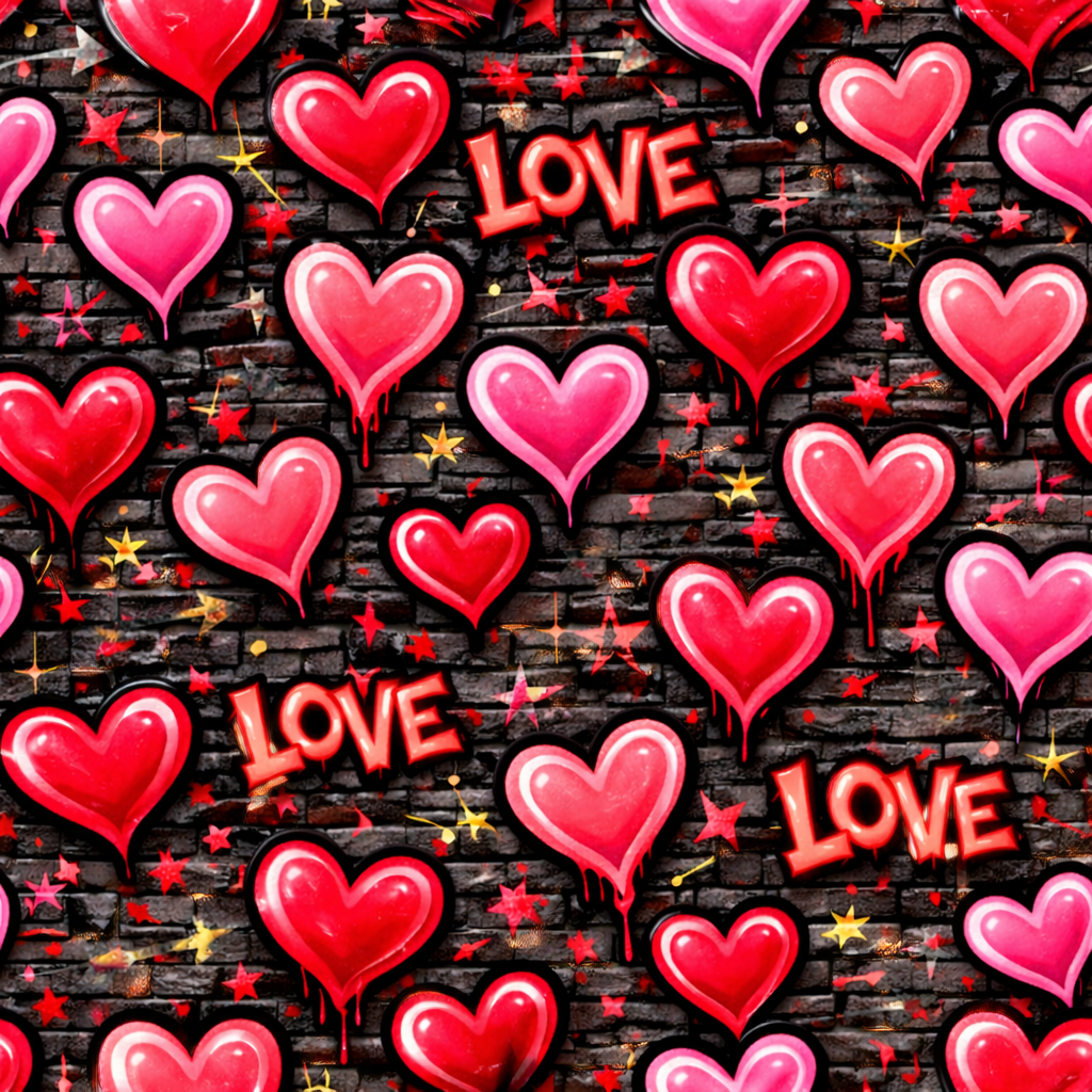Graffiti Love Hearts