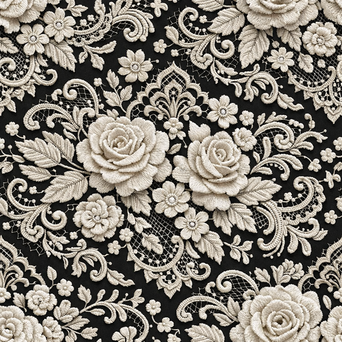 Black & Ivory Lace