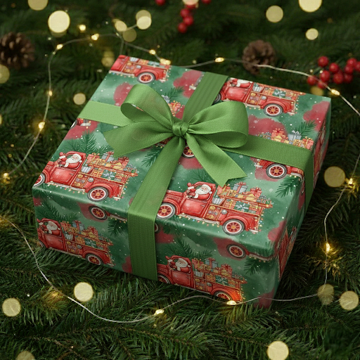 Firetruck Santa