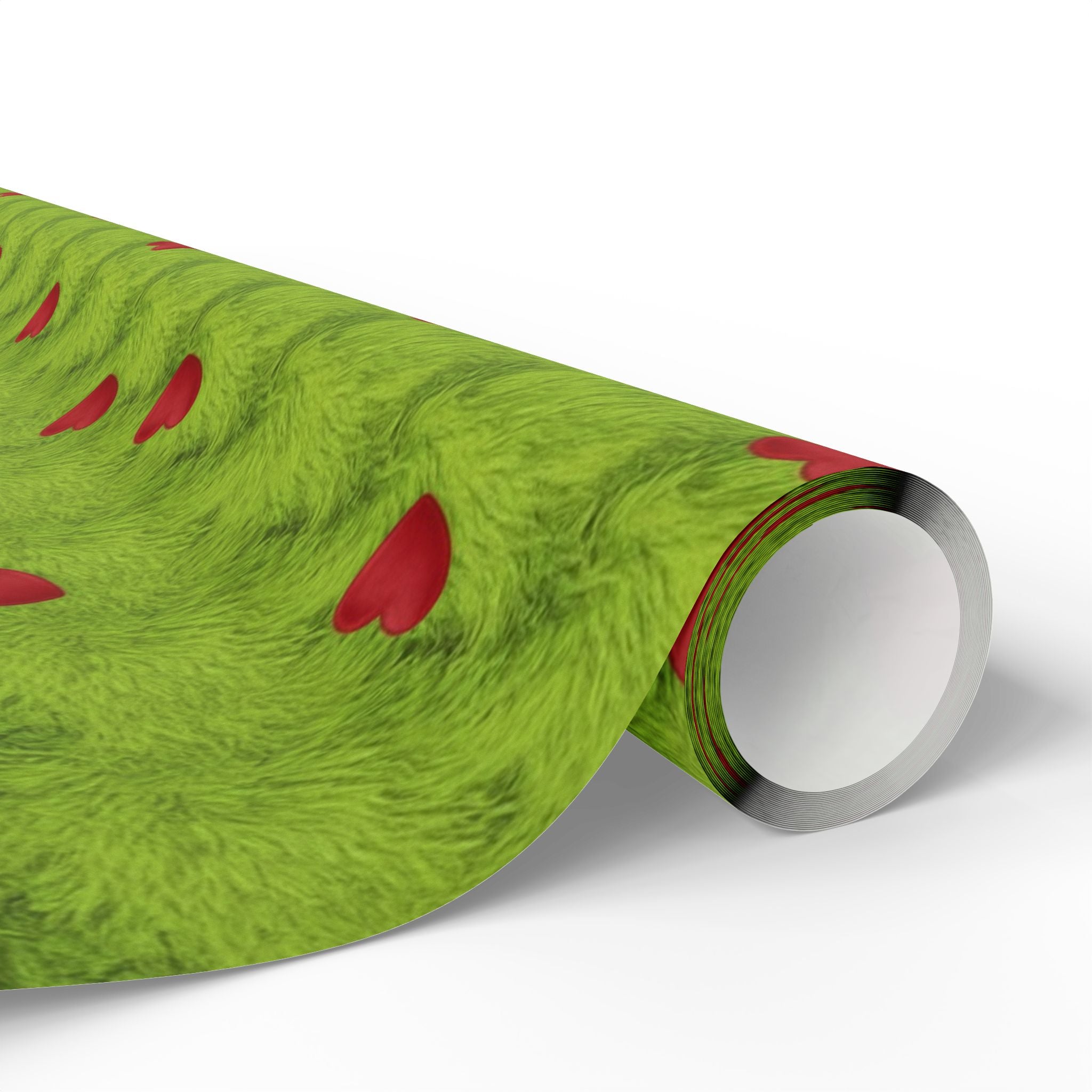 Grinch Pattern Wrapping Paper, Christmas Gift Wrap, Holiday Present Packaging, Festive Gift Wrap Roll, Green Gift Wrap Paper Roll, Christmas