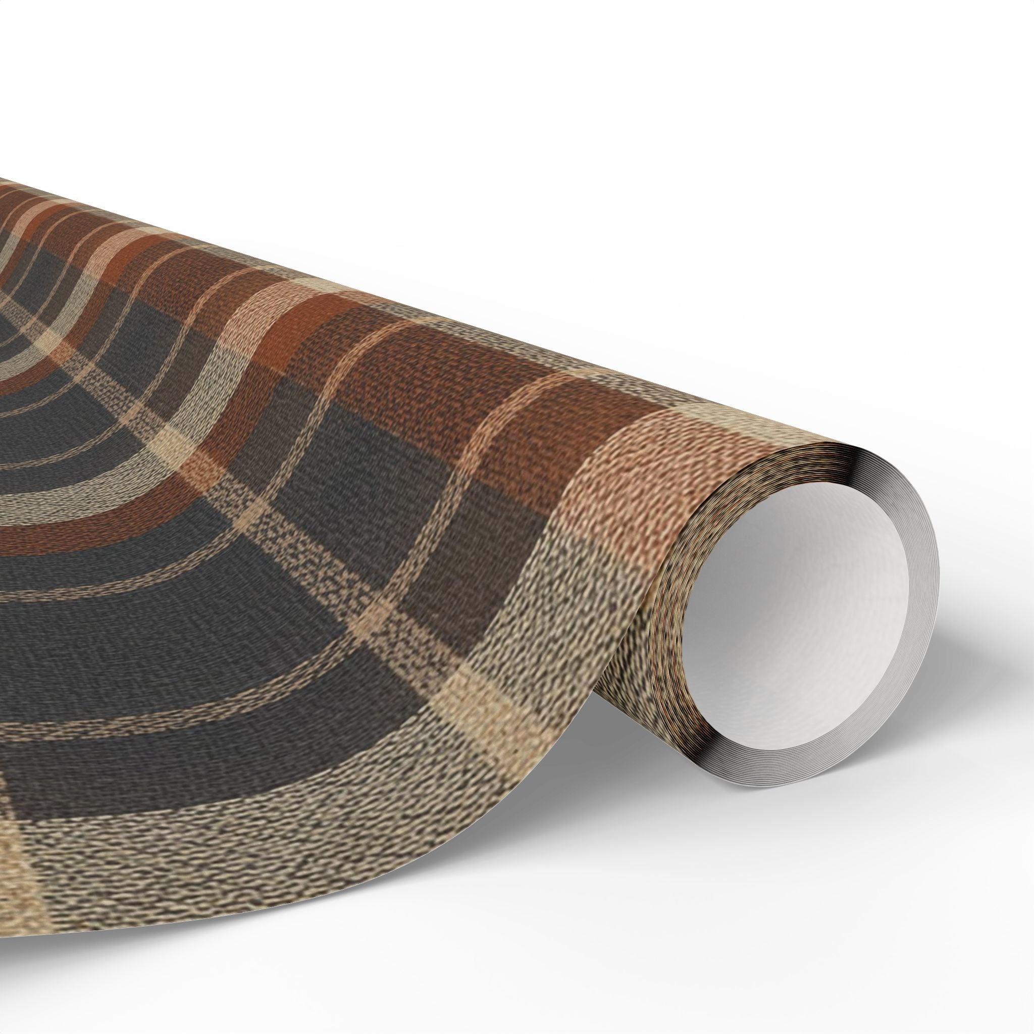 Brown Plaid Buffalo Check Wrapping Paper | Plaid Gift Wrap Roll
