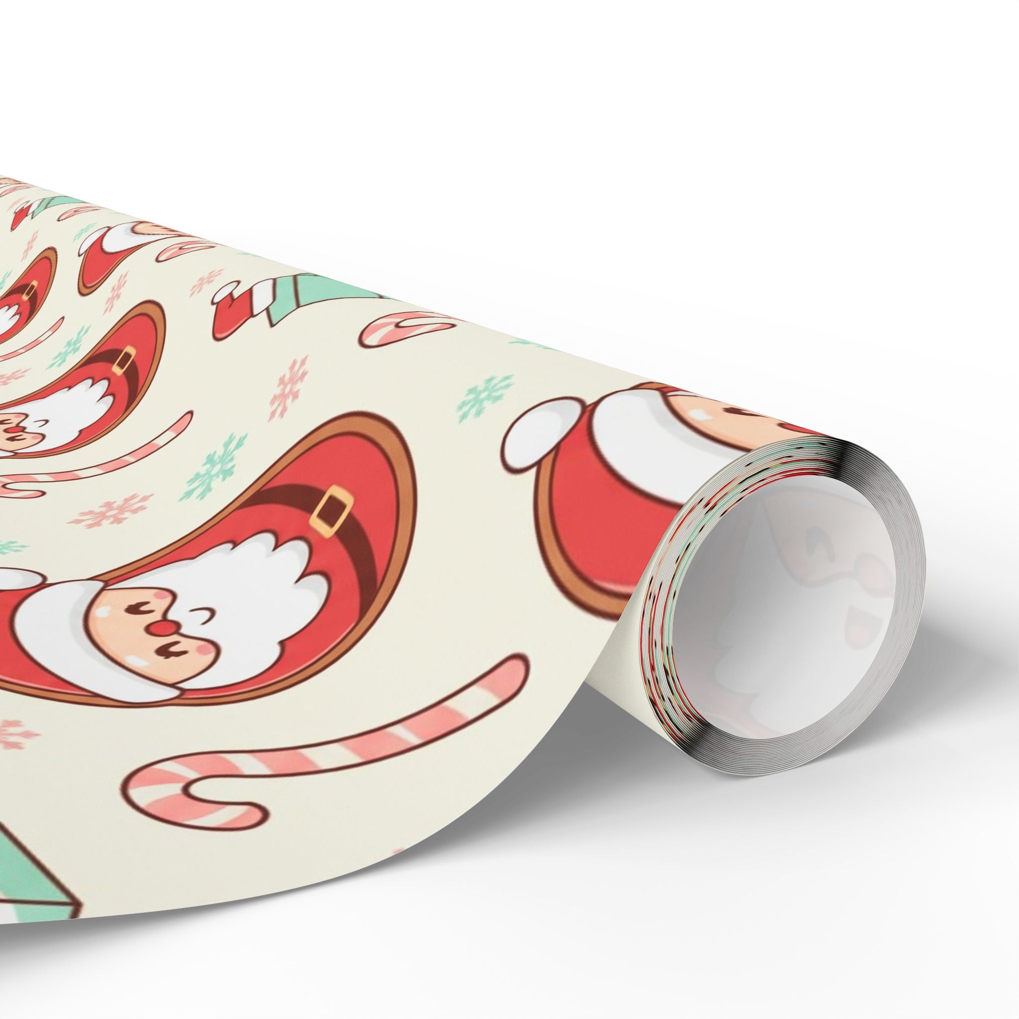Christmas Cookies & Milk Wrapping Papers - Festive Holiday Gift Wrap, Cartoon Style Design, Cheerful Accents, Fun and Playful Presents