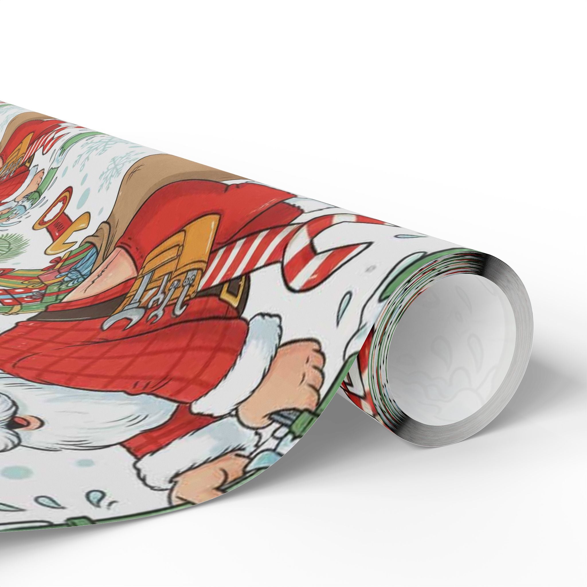 Funny Plumber Santa Wrapping Paper | Hilarious Christmas Gift Wrap for Plumbers | Gag Gift for Him | Plumbing Humor Holiday Paper