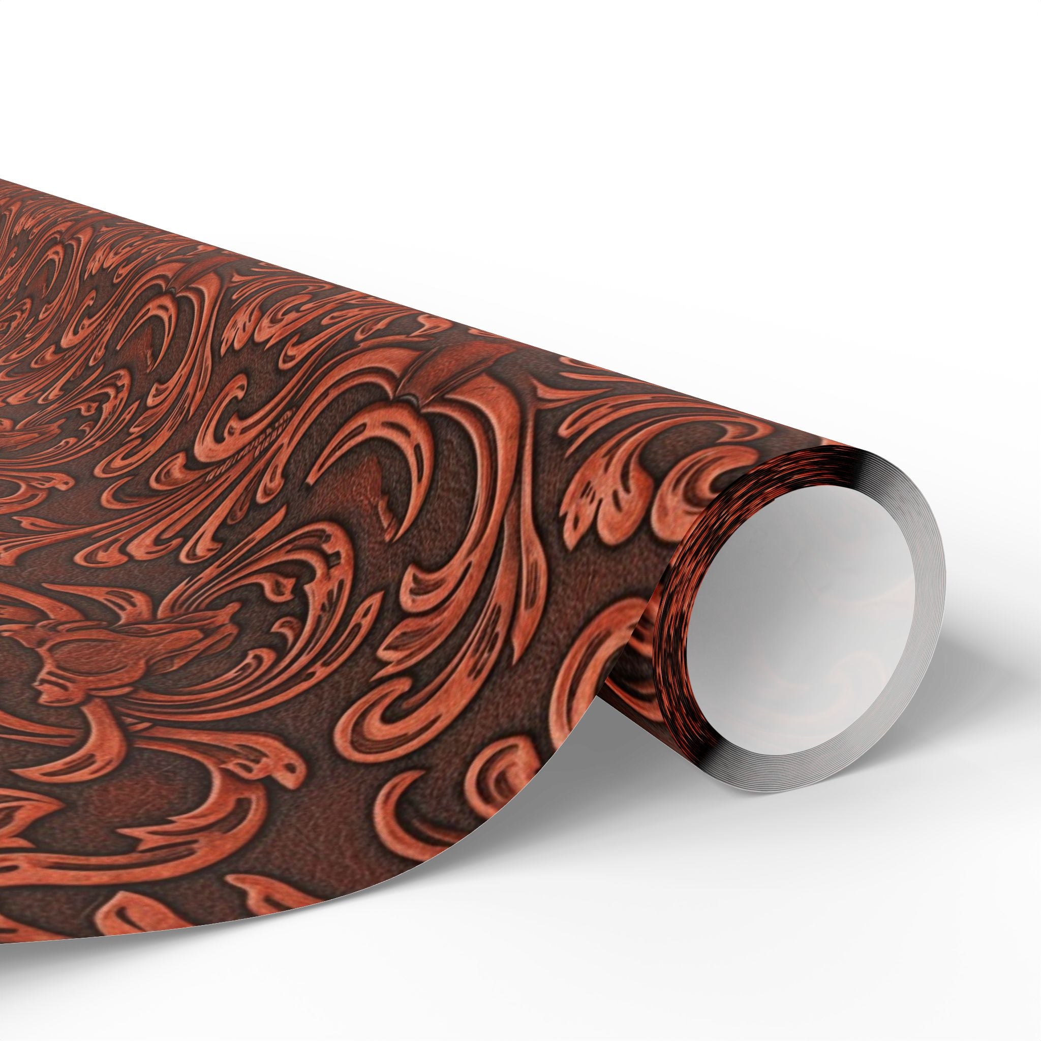 Leather Swirl Paisley Wrapping Paper | Decorative Gift Wrap Roll