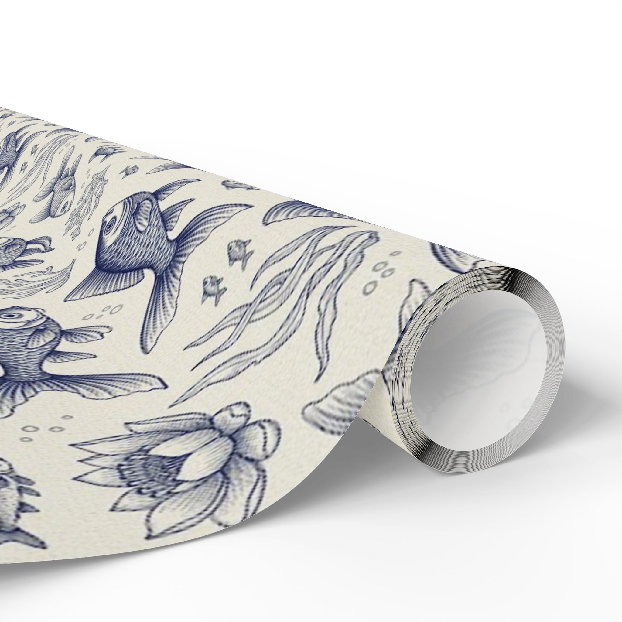 Mens fishing wrapping paper