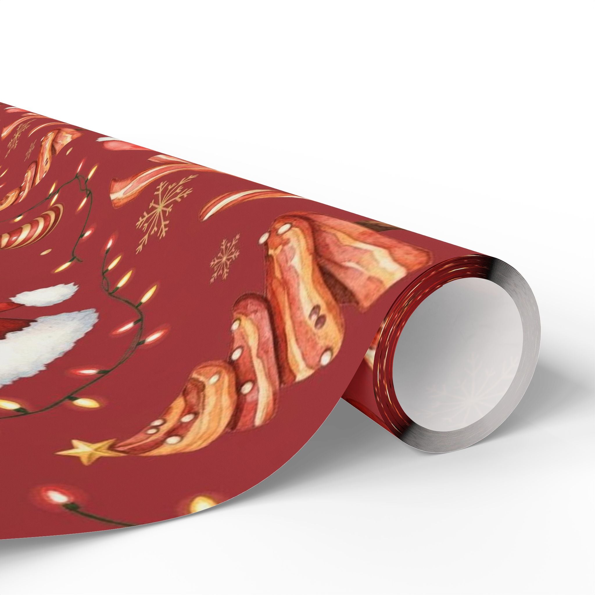 Funny Bacon Christmas Wrapping Paper | Cute Holiday Gift Wrap | Foodie Xmas Paper | Festive Breakfast Theme | Humorous Holiday Wrap