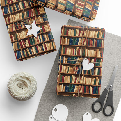 Vintage Bookshelf Wrap