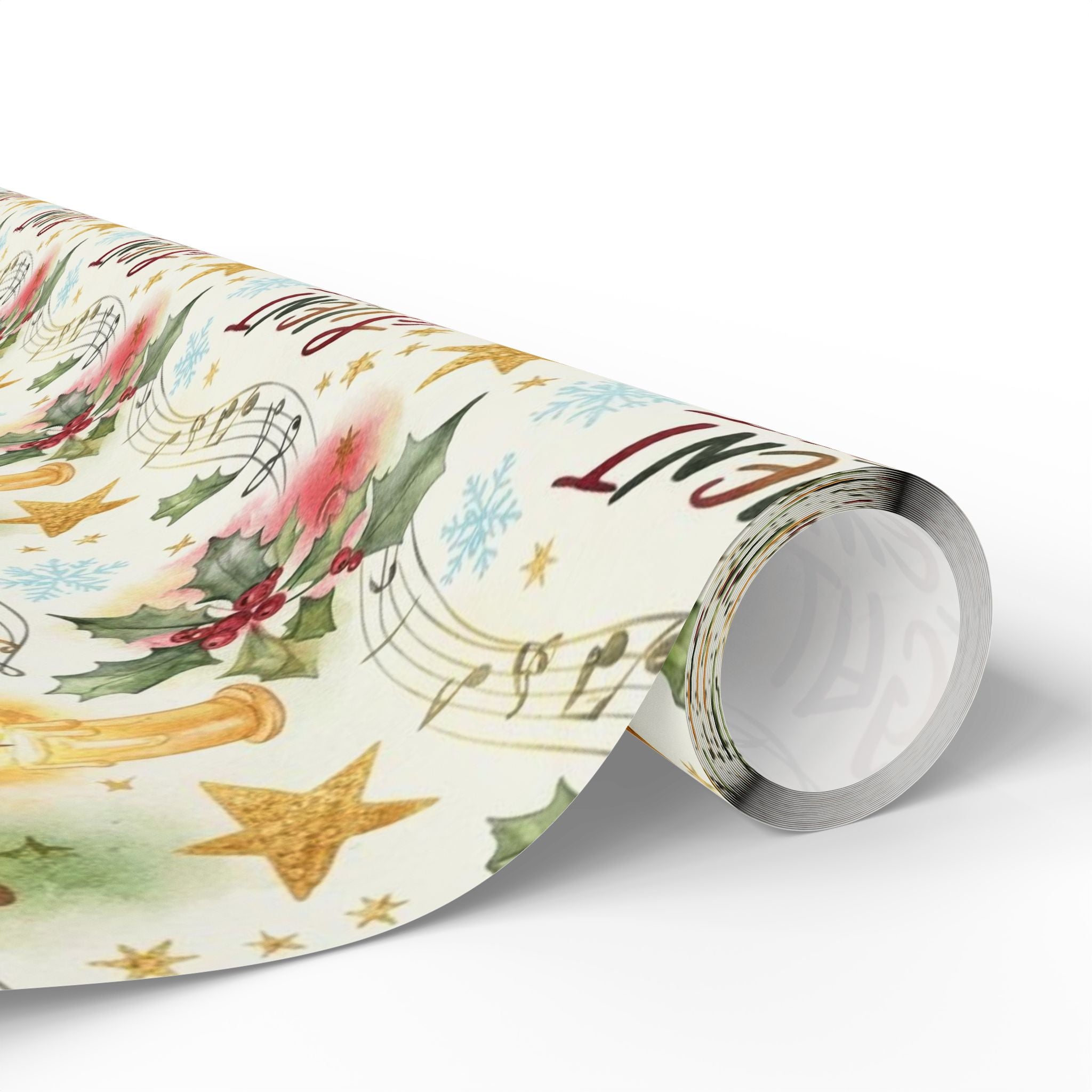 Vintage Silent Night Wrapping Paper | Music Notes Christmas Gift Wrap | Elegant Holiday Paper | Classic Hymn Design | Nostalgic Xmas Decor