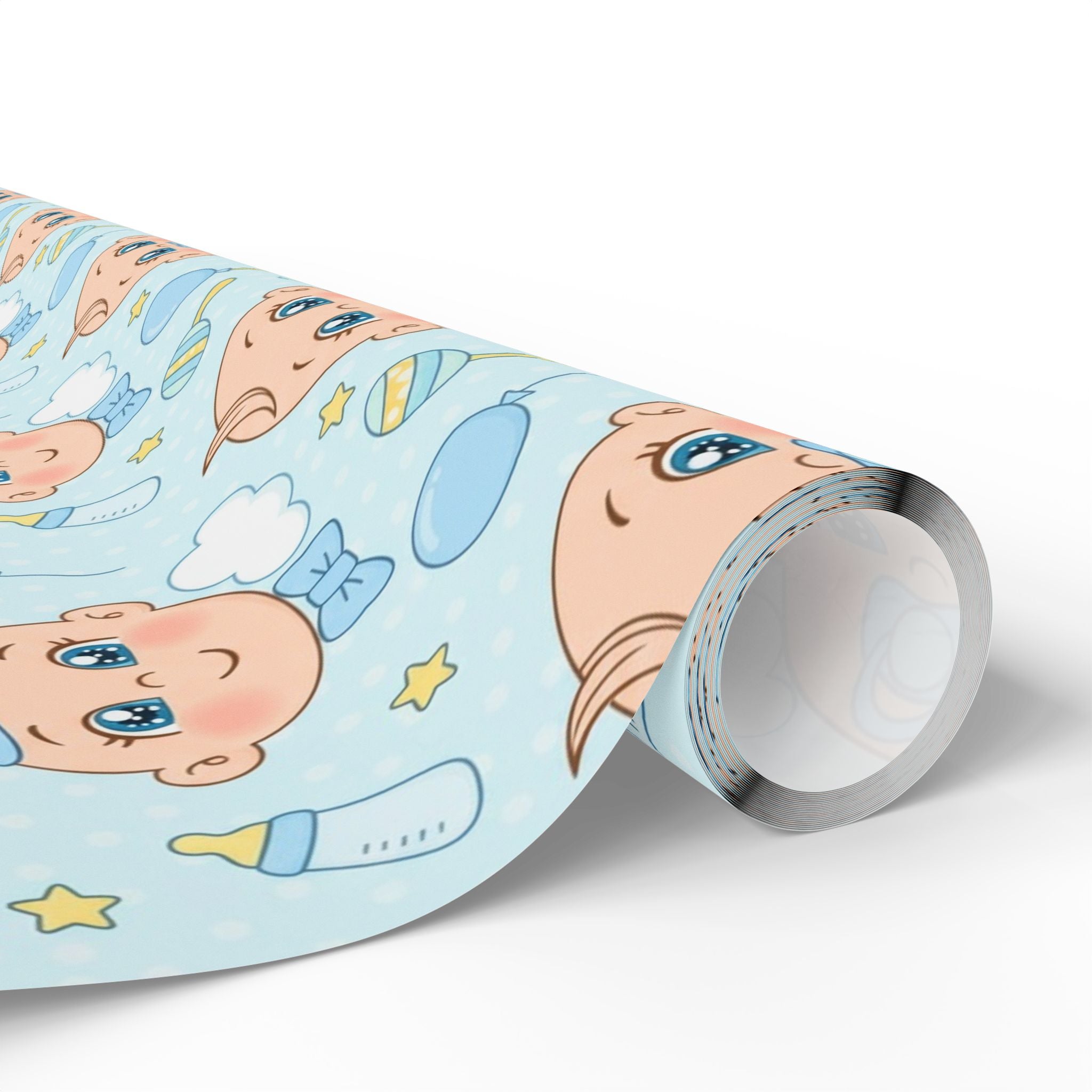 Baby Boy Shower Gift Wrap, Cute Kids Wrapping Paper, Gender Neutral Wrapping, Baby Birthday, Creative Party Supplies, Playful Baby Designs