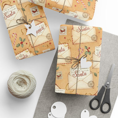 Santa Letter Wrapping Paper