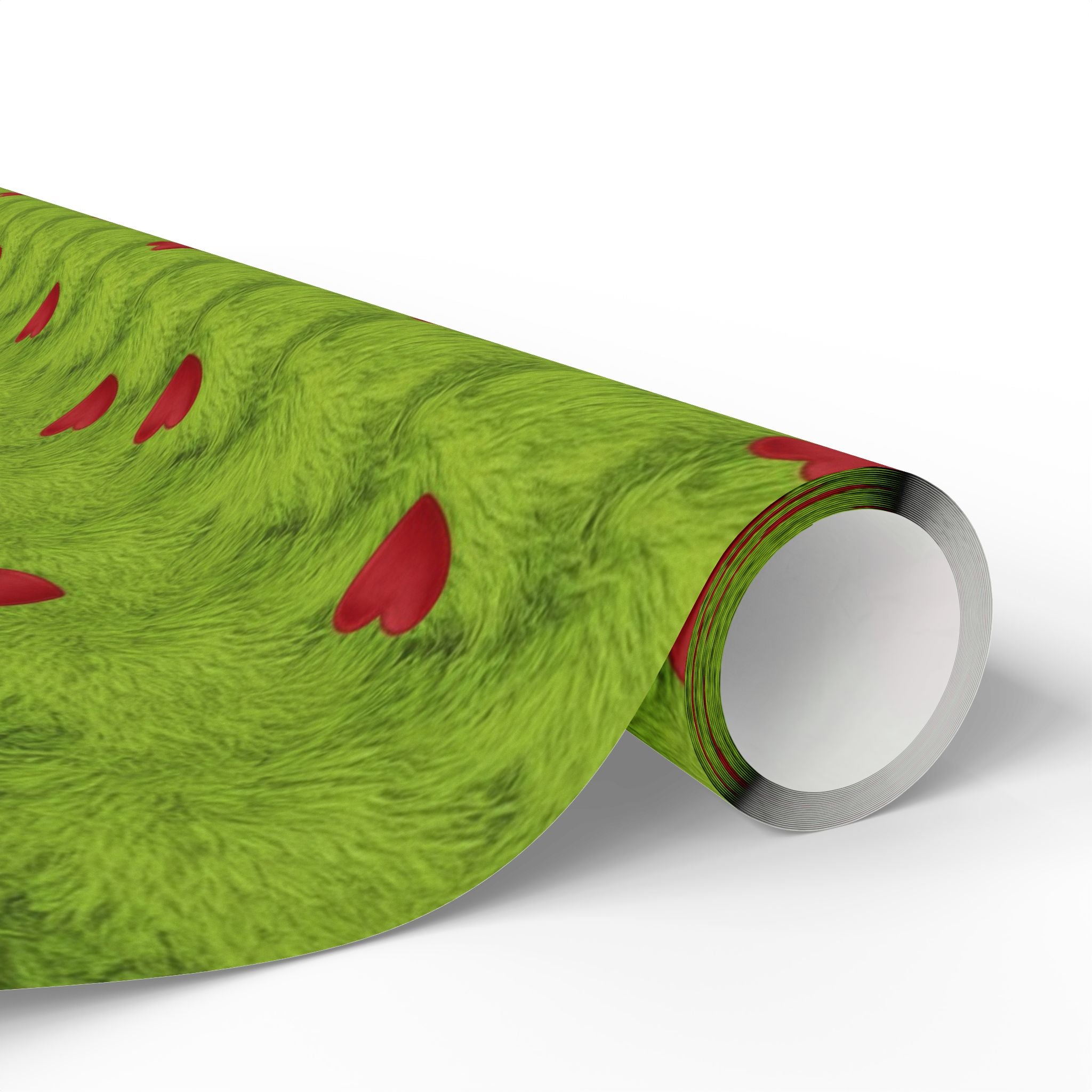 Grinch Pattern Wrapping Paper, Christmas Gift Wrap, Holiday Present Packaging, Festive Gift Wrap Roll, Green Gift Wrap Paper Roll, Christmas