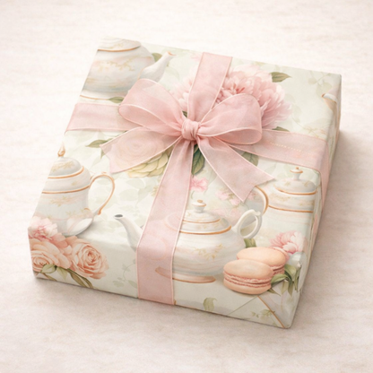 Vintage Teapot with Roses