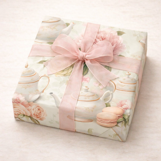 Vintage Teapot with Roses